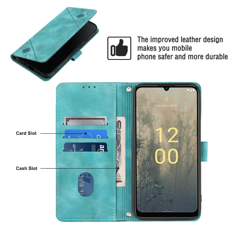 For Nokia C31 Skin-feel Embossed Leather Phone Case