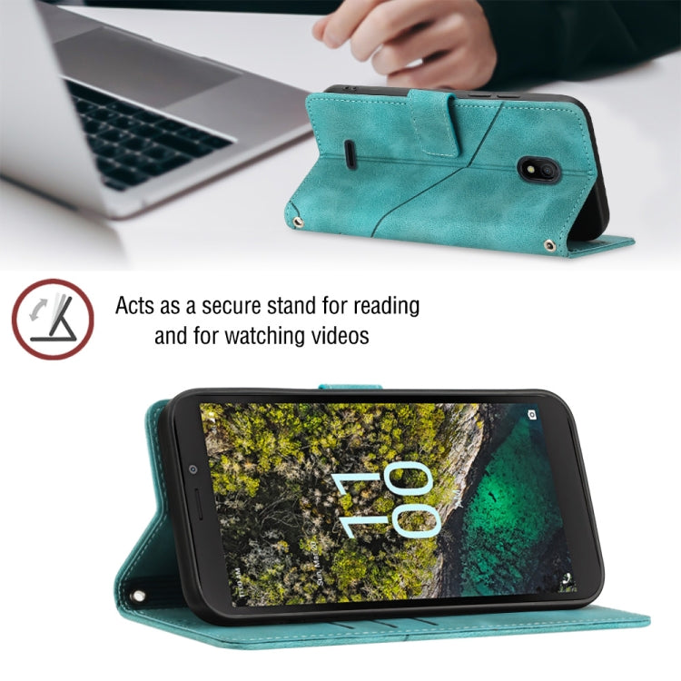 For Nokia C100 Skin-feel Embossed Leather Phone Case