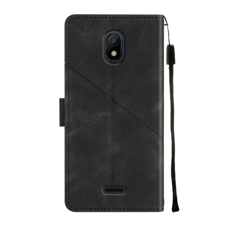 For Nokia C100 Skin-feel Embossed Leather Phone Case