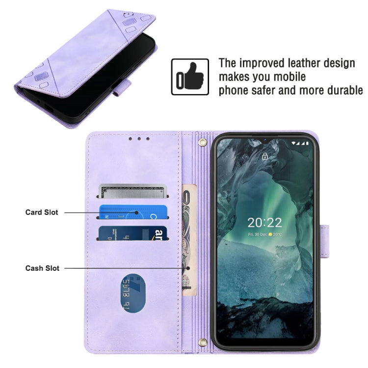 For Nokia G21 / G11 Skin-feel Embossed Leather Phone Case