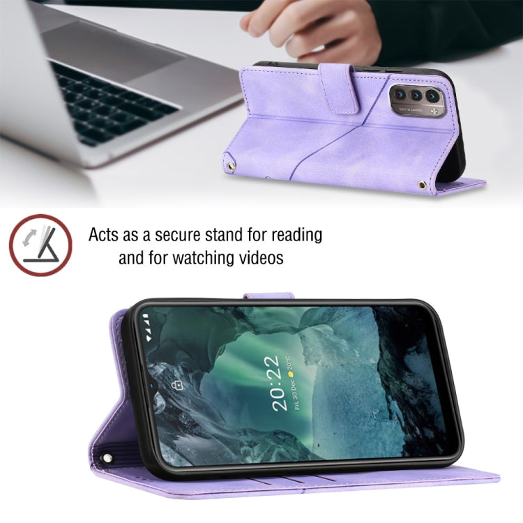 For Nokia G21 / G11 Skin-feel Embossed Leather Phone Case