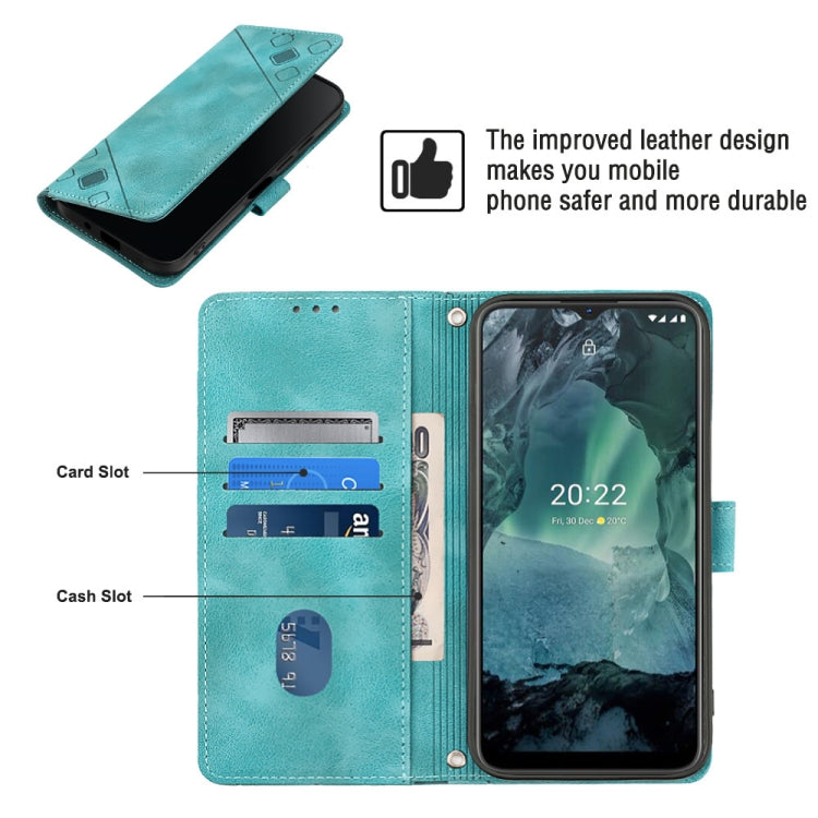 For Nokia G21 / G11 Skin-feel Embossed Leather Phone Case