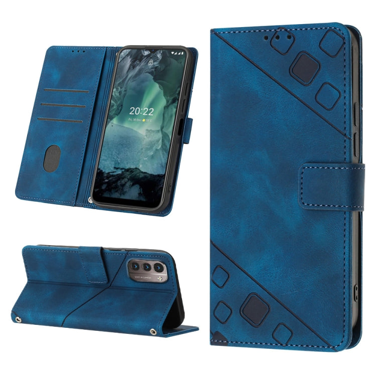 For Nokia G21 / G11 Skin-feel Embossed Leather Phone Case