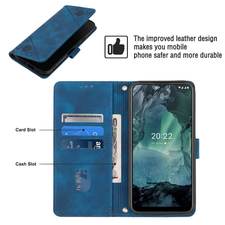 For Nokia G21 / G11 Skin-feel Embossed Leather Phone Case