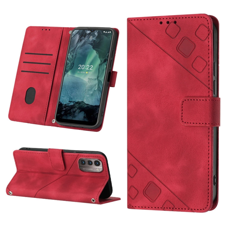 For Nokia G21 / G11 Skin-feel Embossed Leather Phone Case