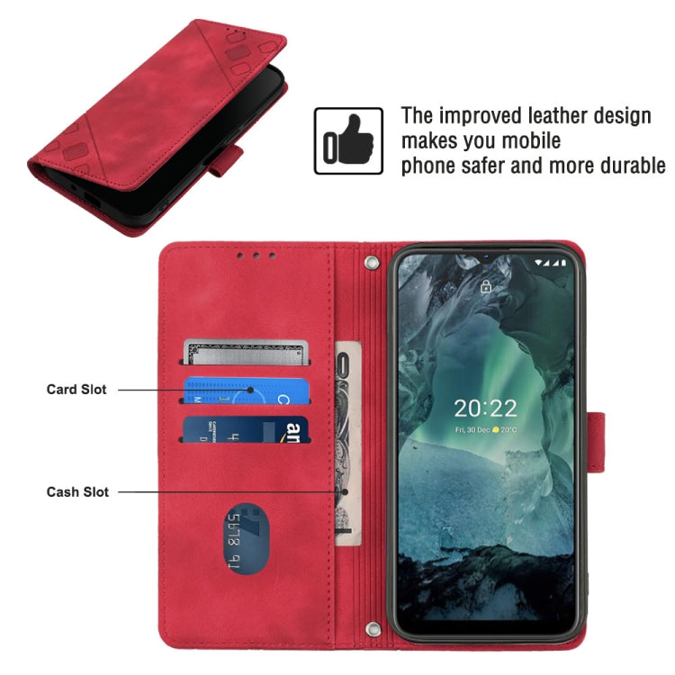 For Nokia G21 / G11 Skin-feel Embossed Leather Phone Case