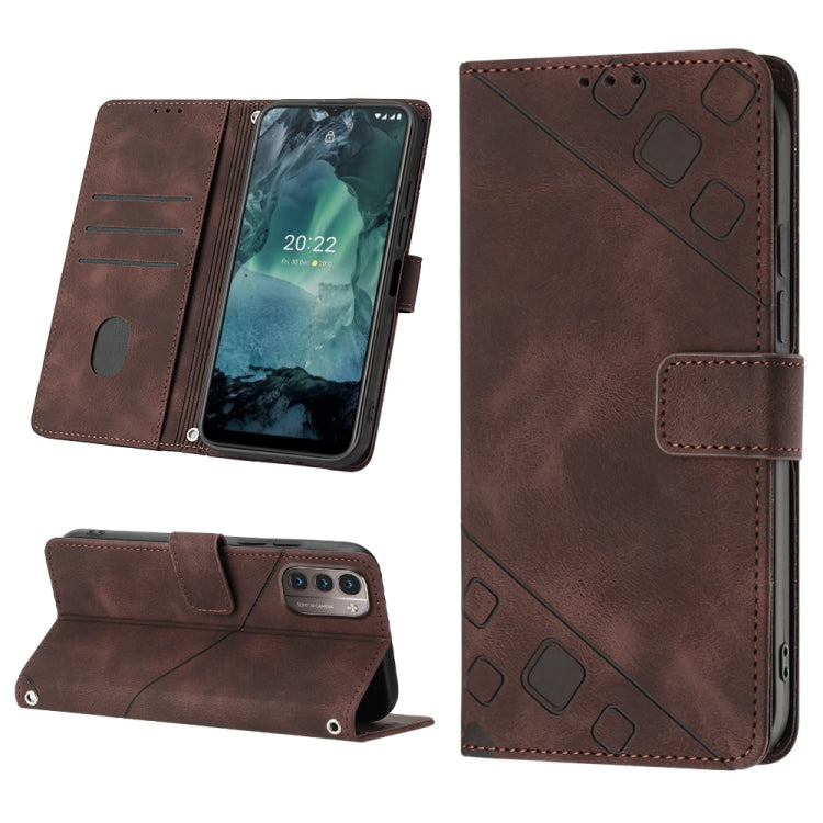 For Nokia G21 / G11 Skin-feel Embossed Leather Phone Case