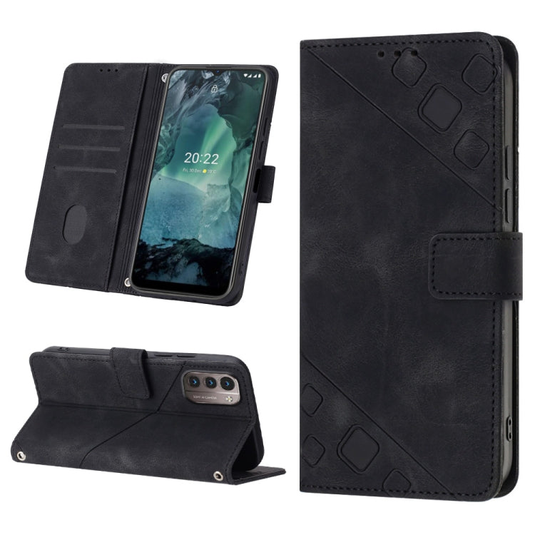 For Nokia G21 / G11 Skin-feel Embossed Leather Phone Case