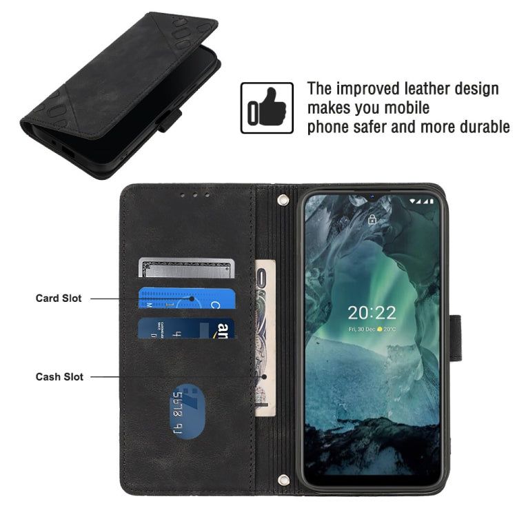 For Nokia G21 / G11 Skin-feel Embossed Leather Phone Case