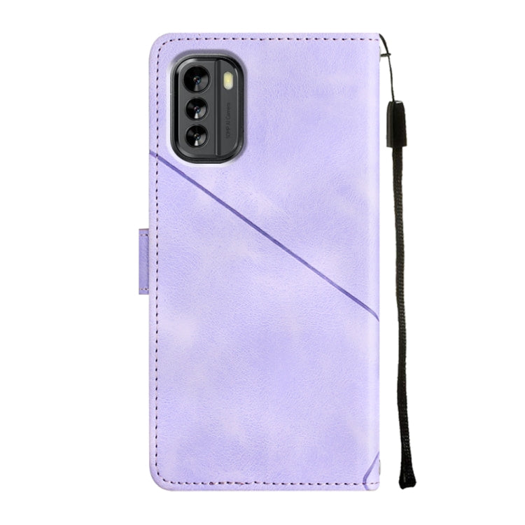 For Nokia G60 Skin-feel Embossed Leather Phone Case