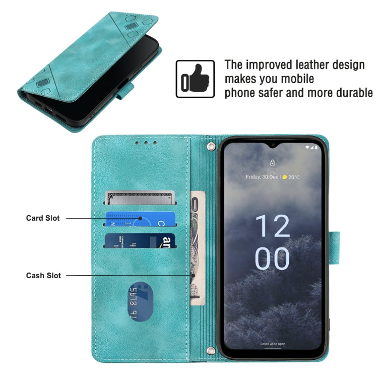 For Nokia G60 Skin-feel Embossed Leather Phone Case