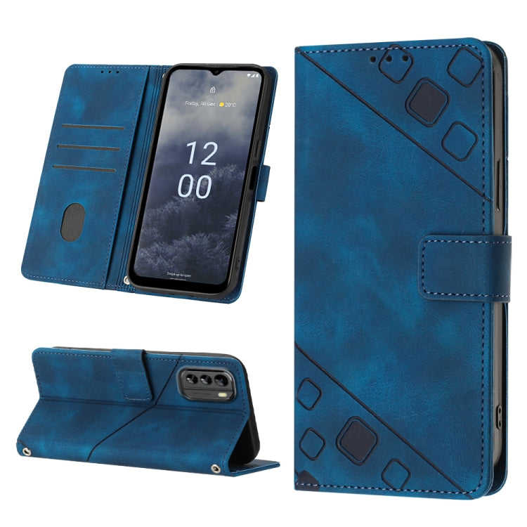 For Nokia G60 Skin-feel Embossed Leather Phone Case