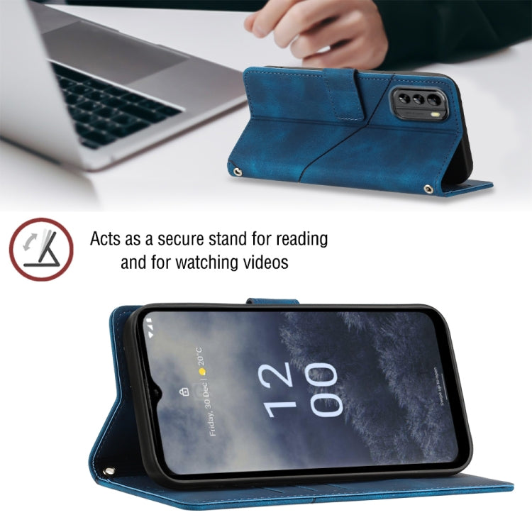 For Nokia G60 Skin-feel Embossed Leather Phone Case