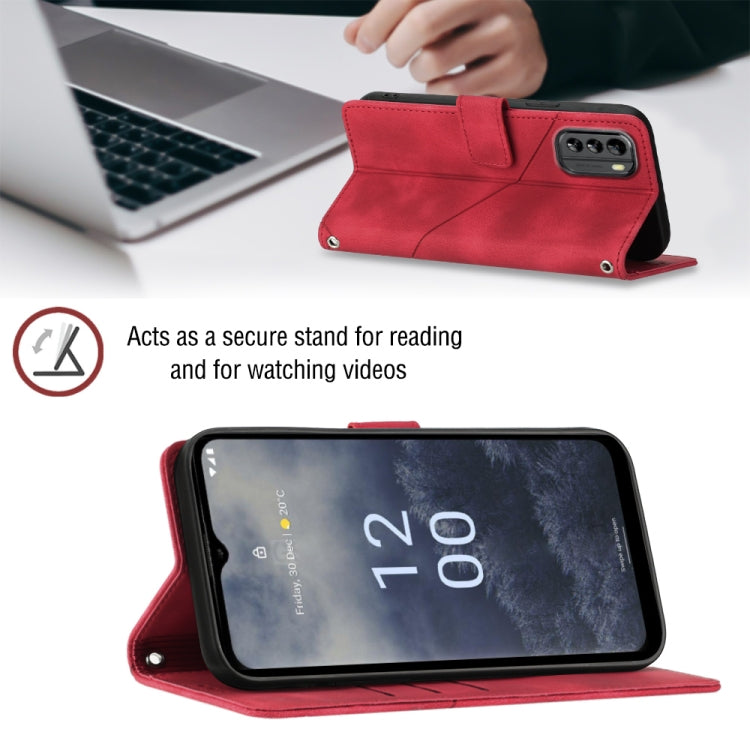 For Nokia G60 Skin-feel Embossed Leather Phone Case