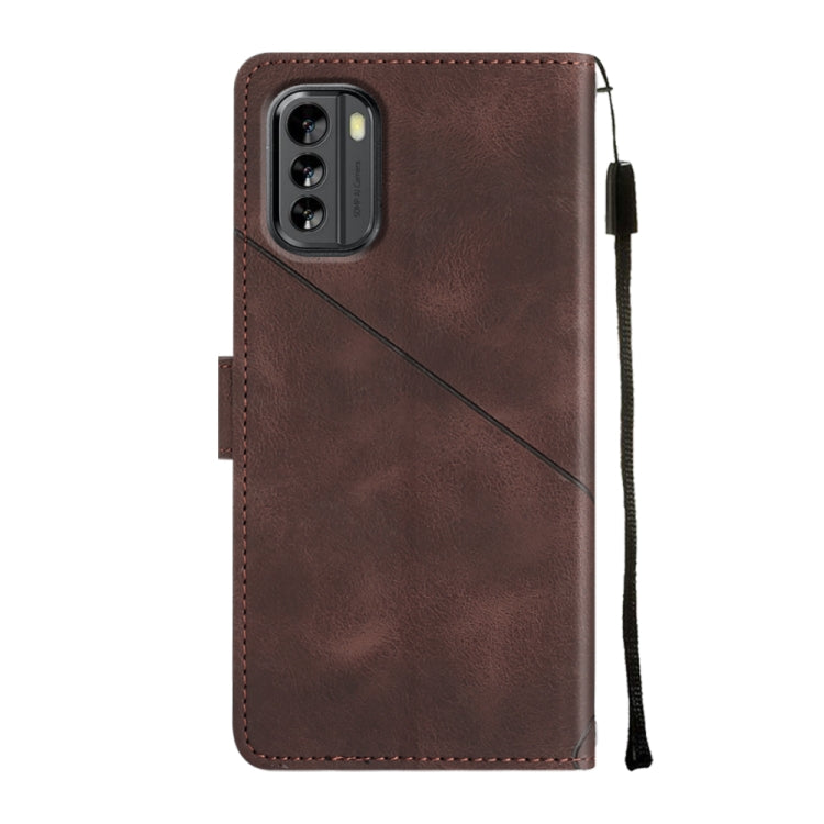 For Nokia G60 Skin-feel Embossed Leather Phone Case