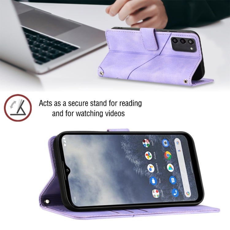 For Nokia G100 Skin-feel Embossed Leather Phone Case