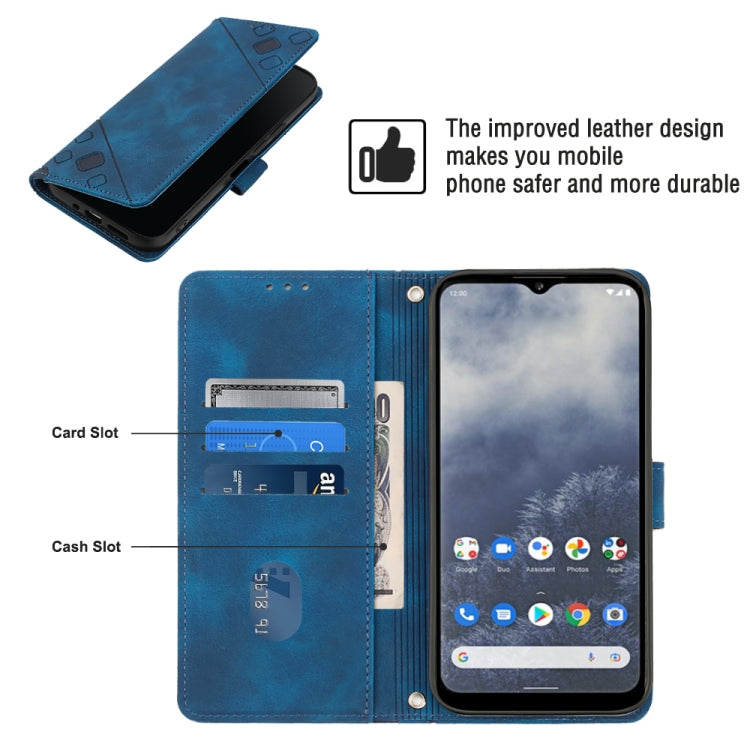 For Nokia G100 Skin-feel Embossed Leather Phone Case
