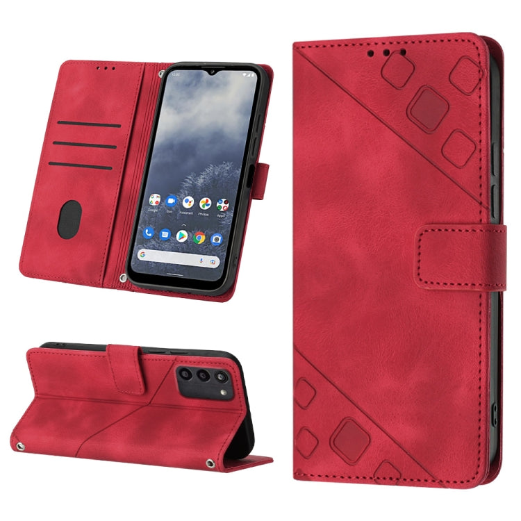 For Nokia G100 Skin-feel Embossed Leather Phone Case