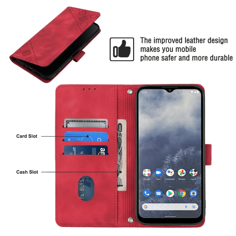 For Nokia G100 Skin-feel Embossed Leather Phone Case