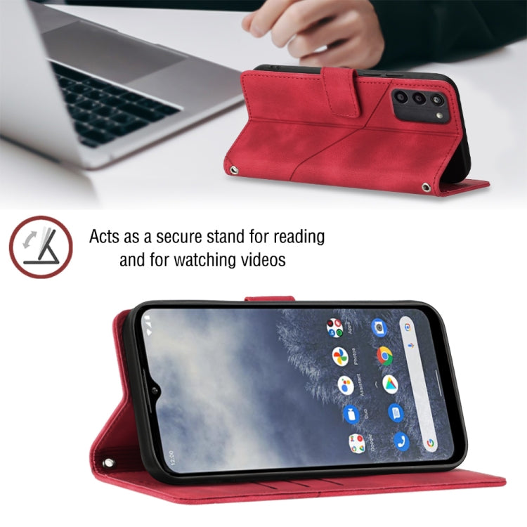 For Nokia G100 Skin-feel Embossed Leather Phone Case
