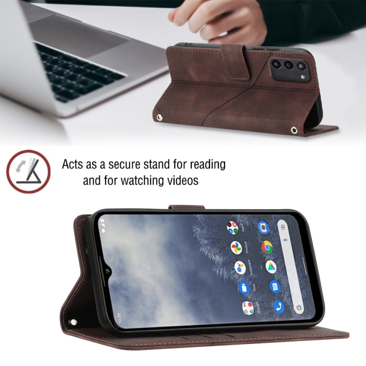 For Nokia G100 Skin-feel Embossed Leather Phone Case