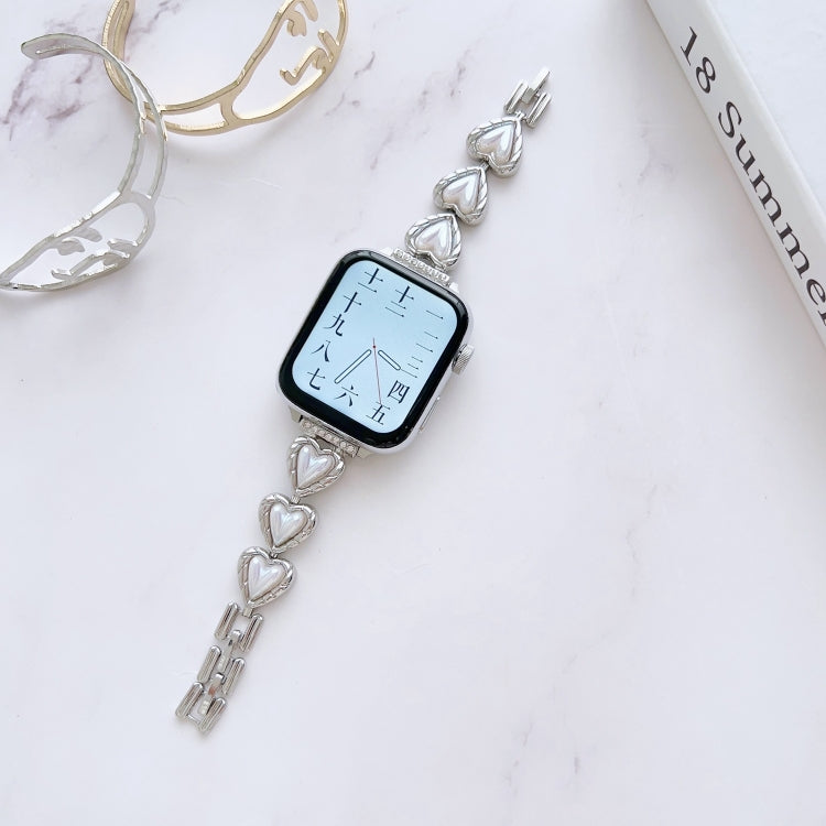 Metal Bracelet Watch Band For Apple Watch Series 8&7 45mm / SE 2&6&SE&5&4 44mm / 3&2&1 42mm