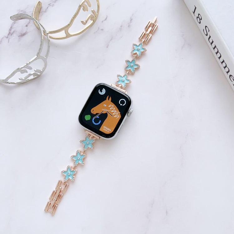 Metal Bracelet Watch Band For Apple Watch Series 8&7 45mm / SE 2&6&SE&5&4 44mm / 3&2&1 42mm