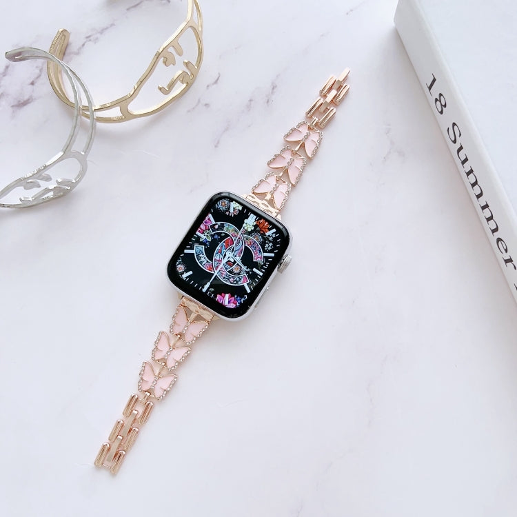 Metal Bracelet Watch Band For Apple Watch Series 8&7 45mm / SE 2&6&SE&5&4 44mm / 3&2&1 42mm