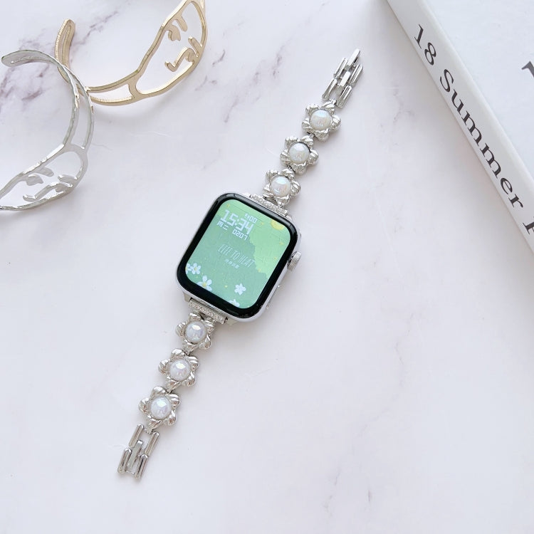 Metal Bracelet Watch Band For Apple Watch Series 8&7 45mm / SE 2&6&SE&5&4 44mm / 3&2&1 42mm