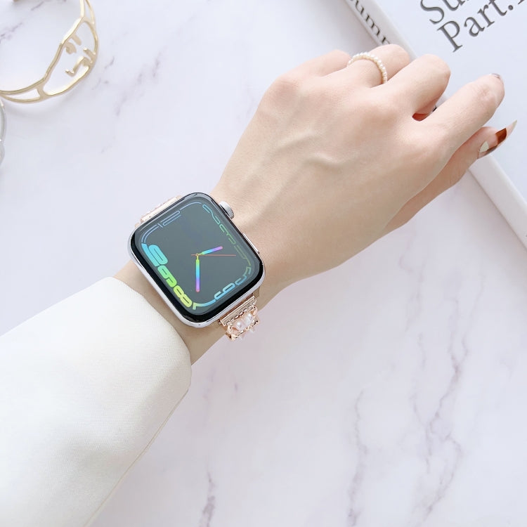 Metal Bracelet Watch Band For Apple Watch Series 8&7 45mm / SE 2&6&SE&5&4 44mm / 3&2&1 42mm