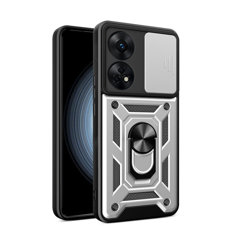 For OPPO Reno8 T 4G Sliding Camera Cover Design Phone Case