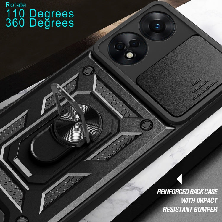For OPPO Reno8 T 4G Sliding Camera Cover Design Phone Case