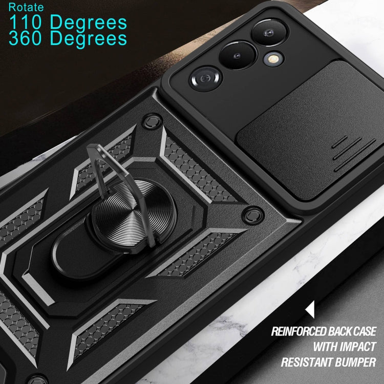 For Tecno Pova 4 Sliding Camera Cover Design Phone Case