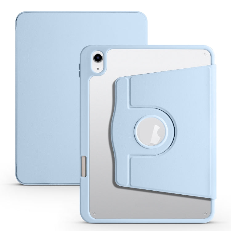For iPad 10th Gen 10.9 2022 Acrylic 360 Degree Rotation Holder Tablet Leather Case