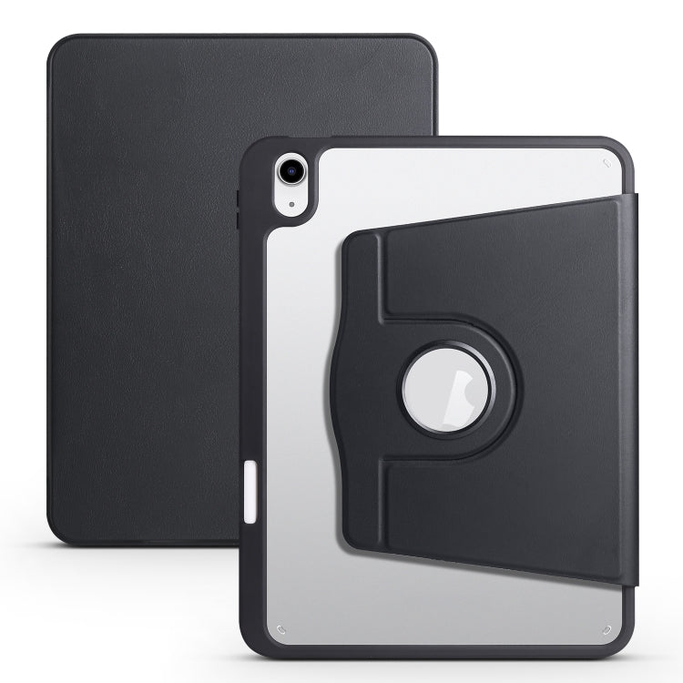 For iPad 10th Gen 10.9 2022 Acrylic 360 Degree Rotation Holder Tablet Leather Case
