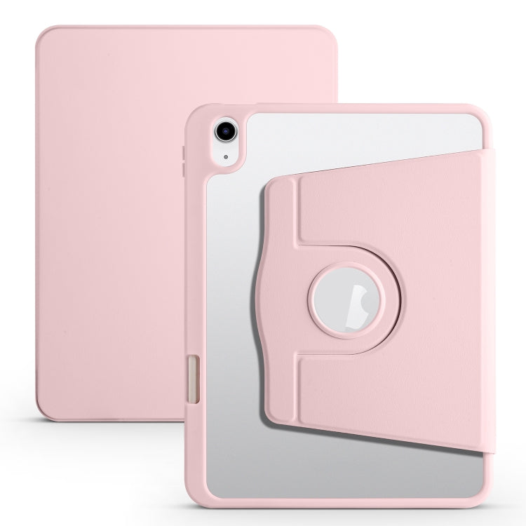 For iPad 10th Gen 10.9 2022 Acrylic 360 Degree Rotation Holder Tablet Leather Case