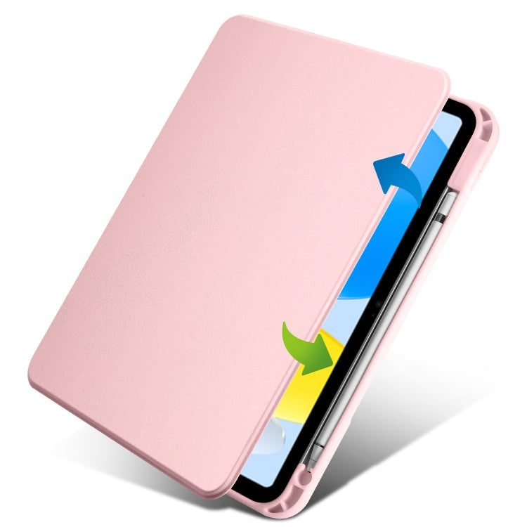 For iPad 10th Gen 10.9 2022 Acrylic 360 Degree Rotation Holder Tablet Leather Case