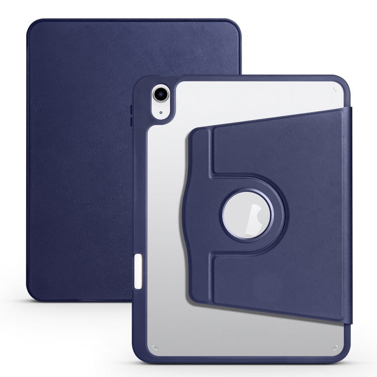 For iPad 10th Gen 10.9 2022 Acrylic 360 Degree Rotation Holder Tablet Leather Case