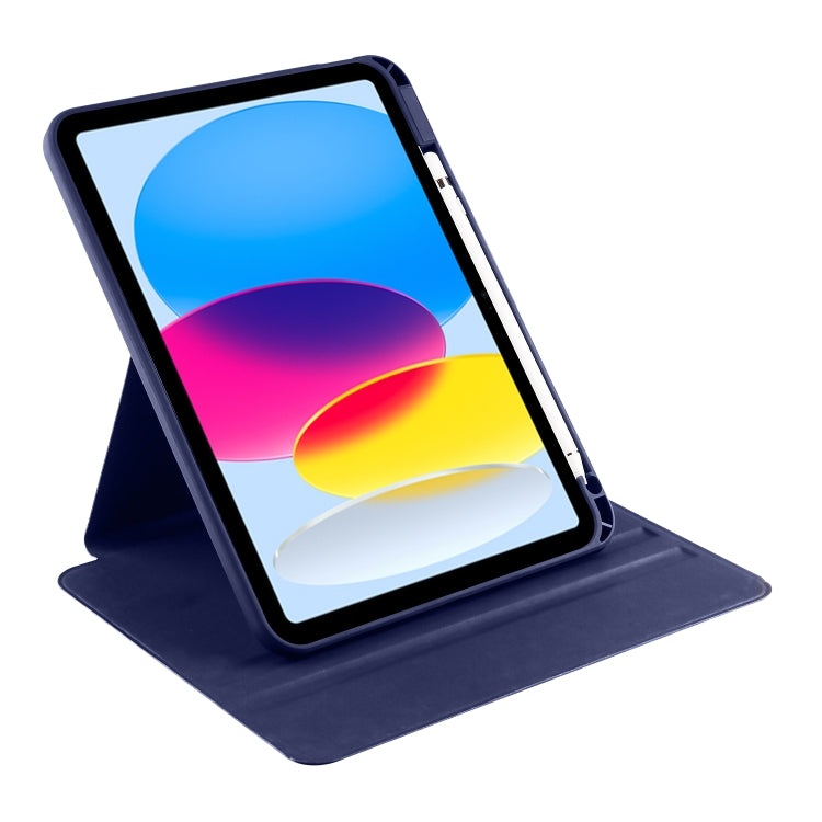 For iPad 10th Gen 10.9 2022 Acrylic 360 Degree Rotation Holder Tablet Leather Case
