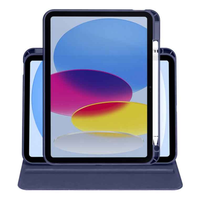 For iPad 10th Gen 10.9 2022 Acrylic 360 Degree Rotation Holder Tablet Leather Case
