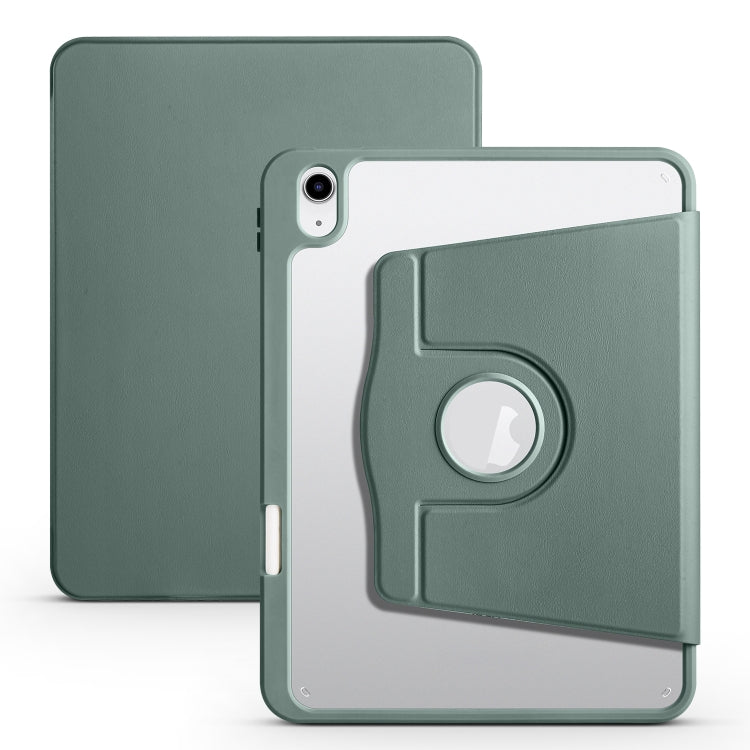 For iPad 10th Gen 10.9 2022 Acrylic 360 Degree Rotation Holder Tablet Leather Case