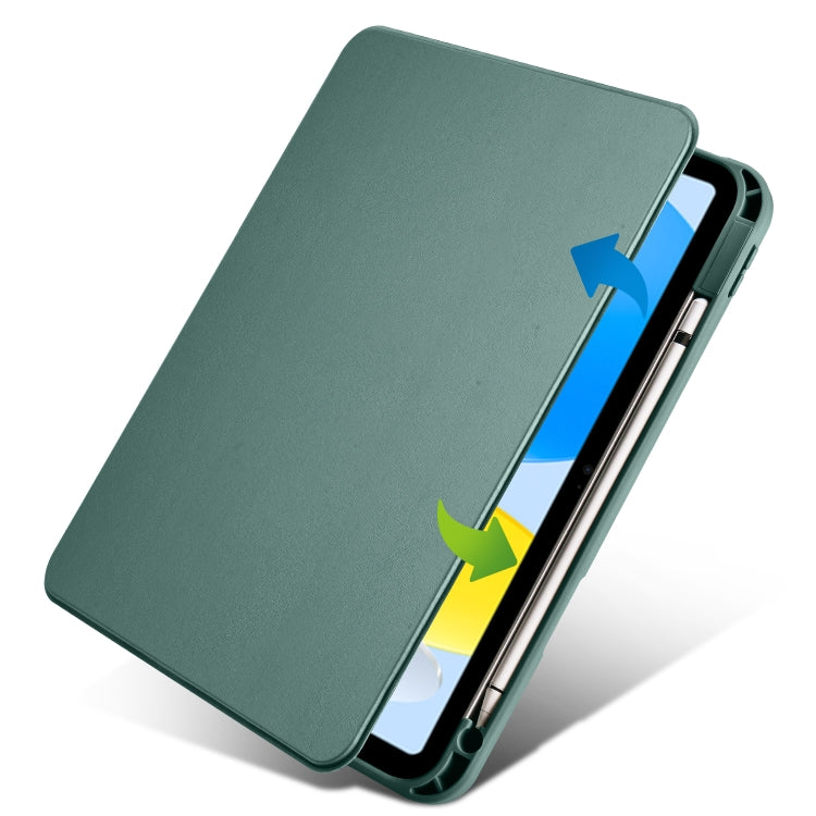For iPad 10th Gen 10.9 2022 Acrylic 360 Degree Rotation Holder Tablet Leather Case