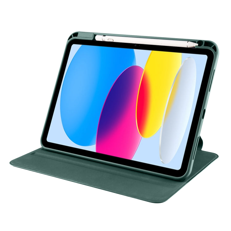 For iPad 10th Gen 10.9 2022 Acrylic 360 Degree Rotation Holder Tablet Leather Case