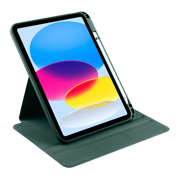 For iPad 10th Gen 10.9 2022 Acrylic 360 Degree Rotation Holder Tablet Leather Case