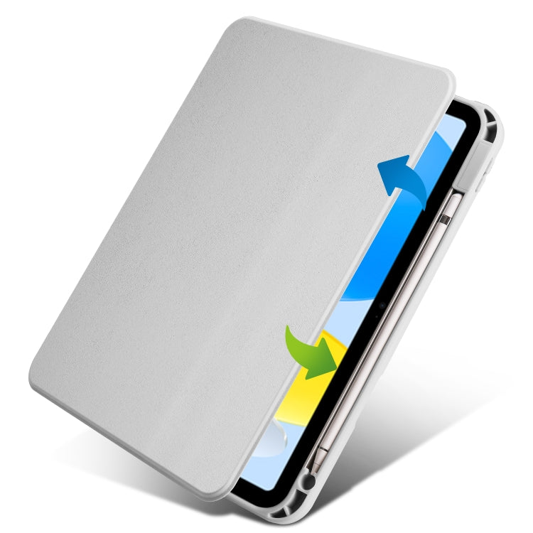 For iPad 10th Gen 10.9 2022 Acrylic 360 Degree Rotation Holder Tablet Leather Case