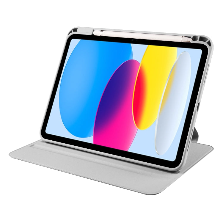 For iPad 10th Gen 10.9 2022 Acrylic 360 Degree Rotation Holder Tablet Leather Case
