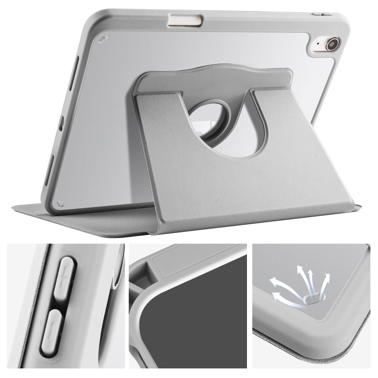 For iPad 10th Gen 10.9 2022 Acrylic 360 Degree Rotation Holder Tablet Leather Case