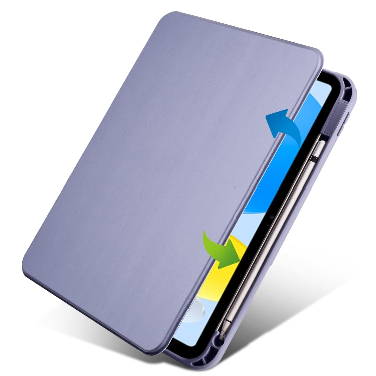 For iPad 10th Gen 10.9 2022 Acrylic 360 Degree Rotation Holder Tablet Leather Case