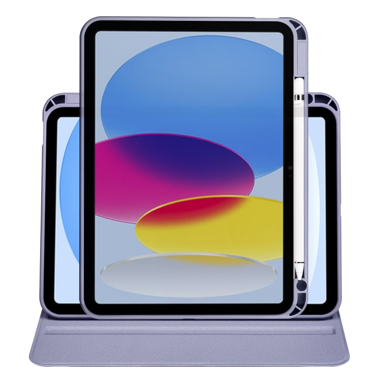 For iPad 10th Gen 10.9 2022 Acrylic 360 Degree Rotation Holder Tablet Leather Case