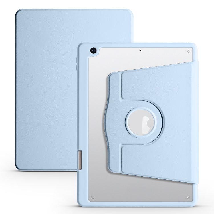 For iPad 10.2 2022 / 2021 / 2020 / 2019 Acrylic 360 Degree Rotation Holder Tablet Leather Case